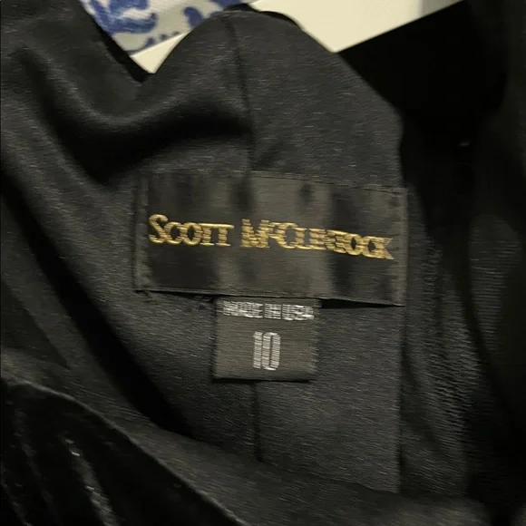 Scott McClintock Black Velvet Dress - Picture 2 of 5